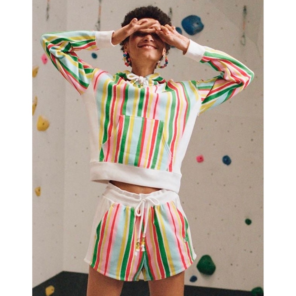 Champion stripe reversible hoodie